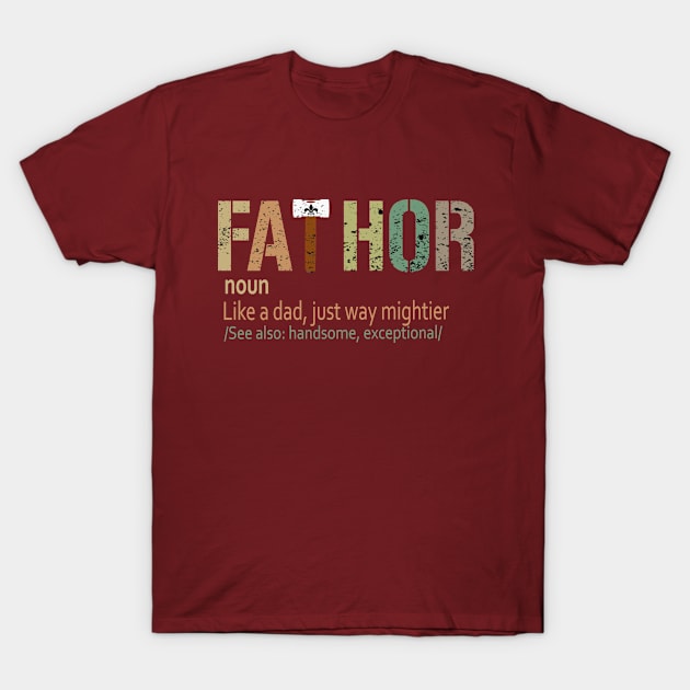 Fathor Funny Vintage Trending Awesome Gift T-Shirt by Fashion Style
